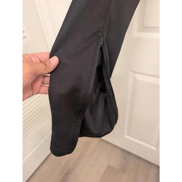 Men's Adidas Black & White ClimaCool Track Pants L - Picture 3 of 7